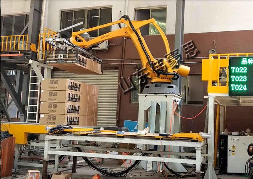 定制果汁高位拆垛機械手 全自動機器人卸垛系統解決方案