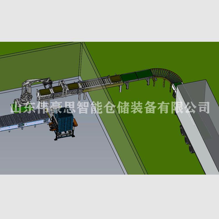 供應淀粉全自動裝車機械手 自動裝車機器人非標定制