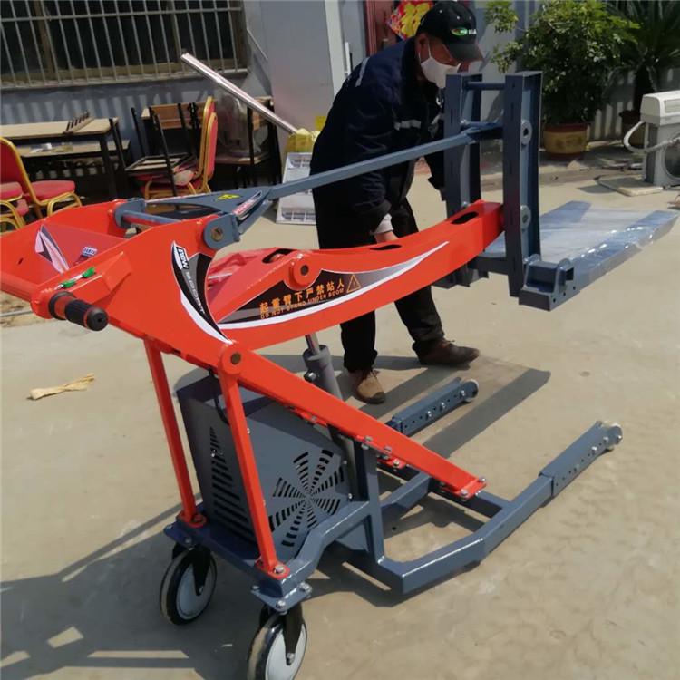 倉庫搬運電動叉車 隨車用曲臂裝卸車 手推式電動液壓叉車廠家